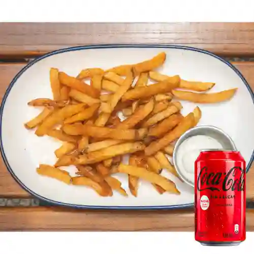 Combo Canasta de Papas Fritas +Cocacola S/az 330ML