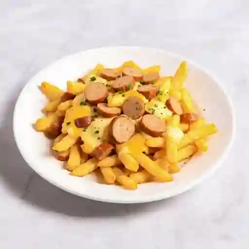 Papas Con Queso Y Salchicha