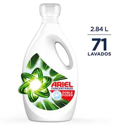 Detergente Liquido Ariel Doble Poder de 2.84L Jabon para Ropa