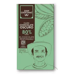 Juan Choconat Chocolate Oscuro Panela 80%