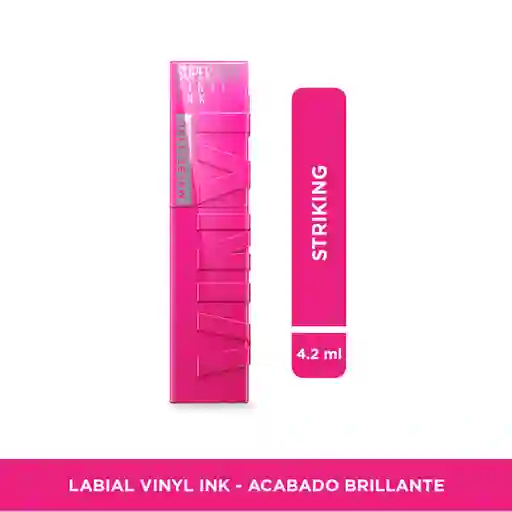 Labial Líquido Maybelline SuperStay Vinyl Ink STRICKING 150