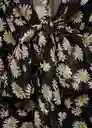 Blusa Belle Negro Talla XS  Mujer Mango