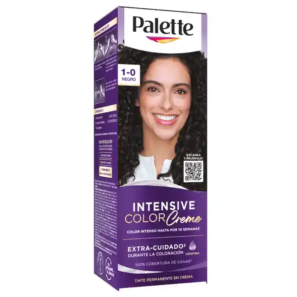 Tinte Palette Color Creme 1-0 Negro