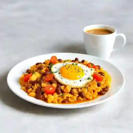 Calentado con pericos rancheros