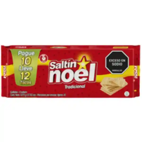 Saltin Noel pague 10 Lleve 12 tacos x 1075 gramos