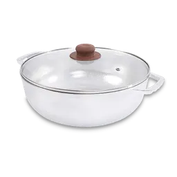 Universal Caldero Fundido + Tapa Vidrio