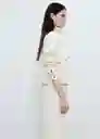 Jean Mara Offwhite Talla 40 Mujer Mango