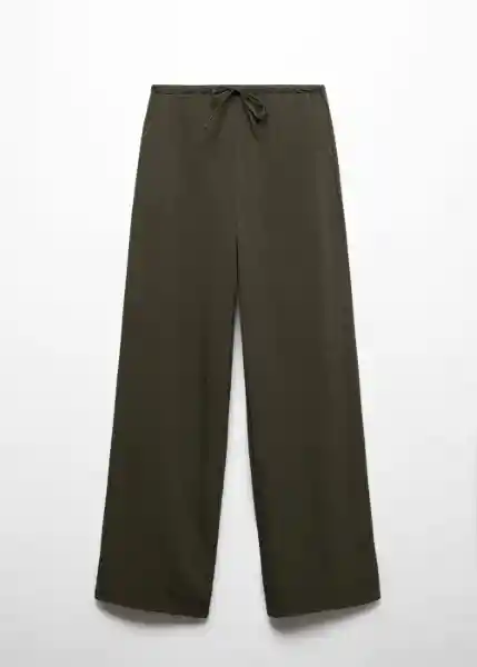 Pantalón Riga Khaki Talla XS Mujer Mango