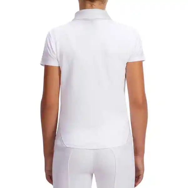 Fouganza Camiseta Polo Equitación Niños Blanco T12A 100