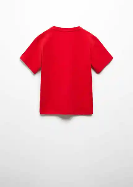 Camiseta Strong Niños Rojo Talla 8 Mango