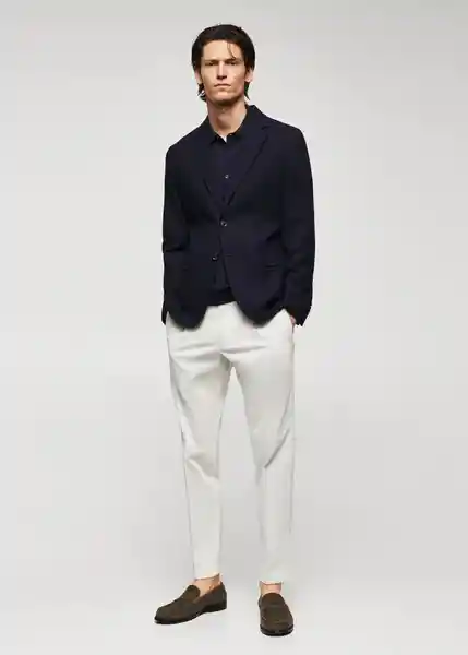 Blazer Americana Verner Navy Talla 50 Hombre Mango