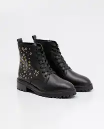 Bota Studded Negro Sombrío Ultraoscuro Talla 39 Mujer Chevignon