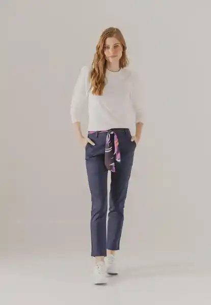 Pantalón Con Cinturón Azul Talla 12 Arkitect