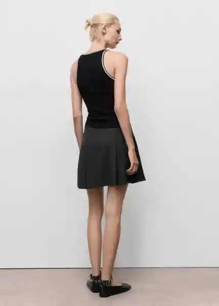 Falda Grunge Gris Talla 40 Mujer Mango