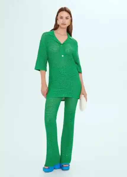 Jersey Guayana Verde Talla M Mujer Mango