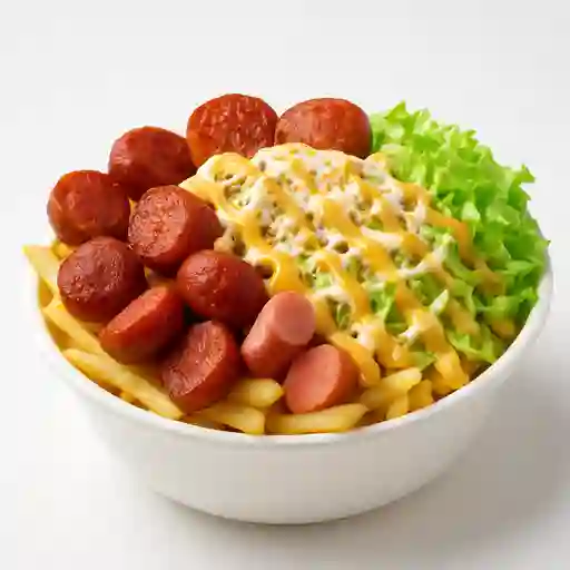 Salchipapa Mixta Personal