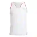 Adidas Camiseta Adizero Snglt Para Hombre Blanco Talla M