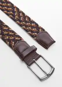 Cinturón Colors Marrón Talla 90 Hombre Mango