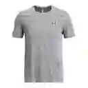 Under Armour Camiseta Seamless Grid Para Hombre Gris Talla SM