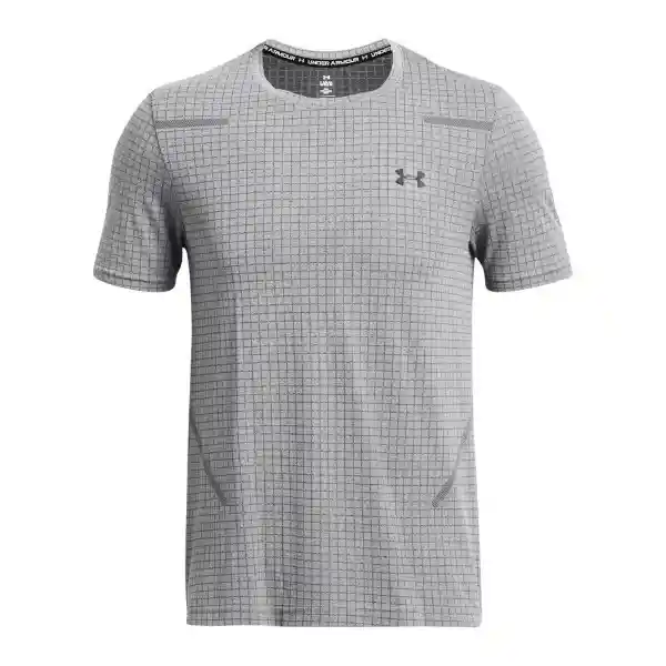 Under Armour Camiseta Seamless Grid Para Hombre Gris Talla SM