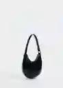 Bolso M Round Negro Talla 99 Mujer Mango