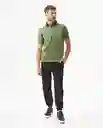Camiseta Contrast Polo Neck Verde Loden Oscuro T L Chevignon