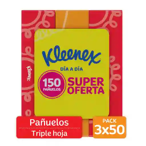 Kleenex Pañuelo Faciales 3 x 50 Und