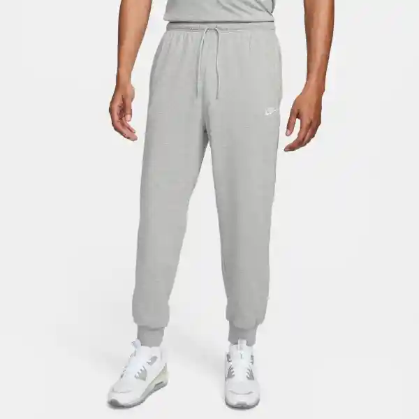 Nike Pantalón Club Knit Jogger Gris Para Hombre Talla L