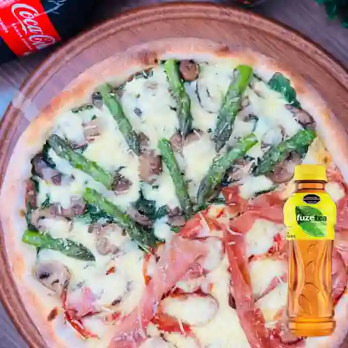 Combo Crea Tu Pizza + Fuze Tea Limón 400ML