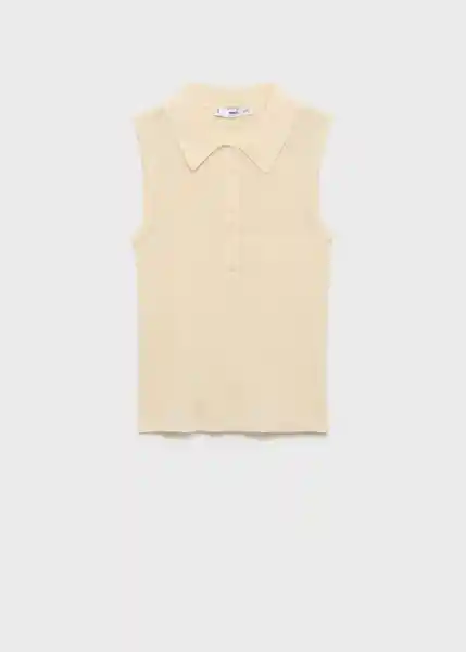 Top Claus Vainilla Talla S Mujer Mango