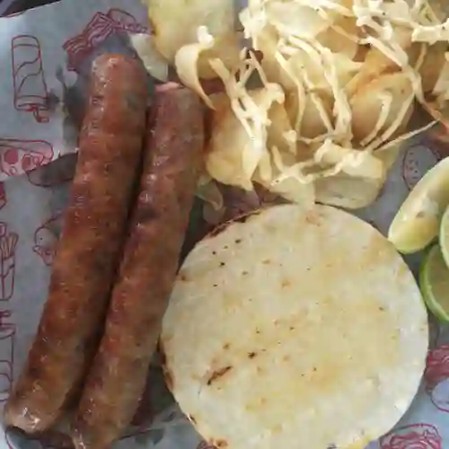 Bandeja de 2 Chorizos Cerdo Artesanales