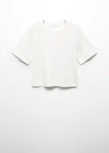 Camiseta Agatha-H Blanco Talla L Mujer Mango