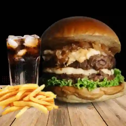 Combo 90 60 90 Burger+ Papa+ Gaseosa