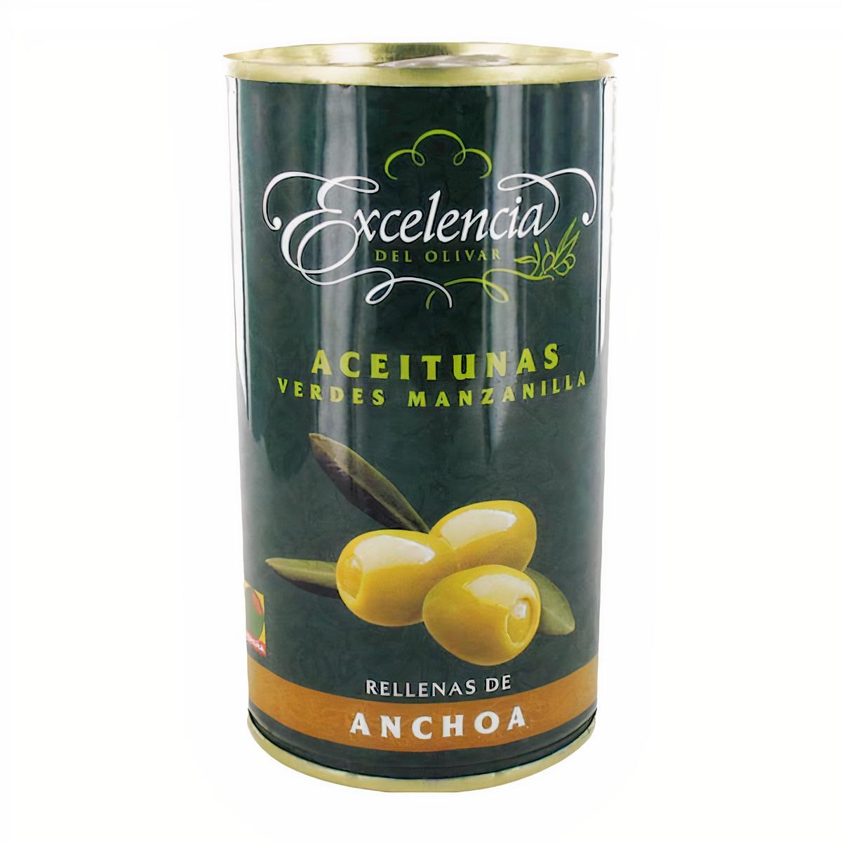 Excelencia del Olivar Aceituna Verdes Rellenas de Anchoa 350 g
