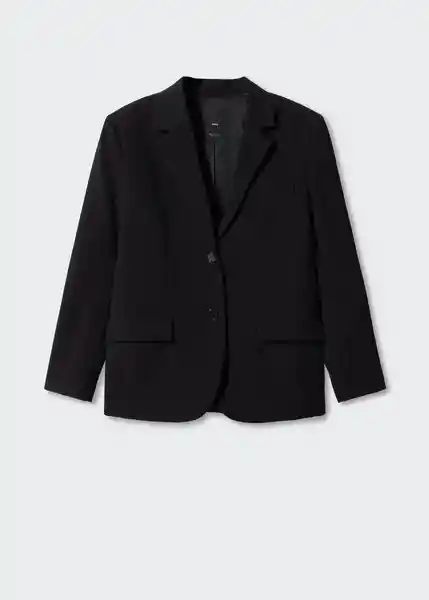 Blazer Americana Annie Negro Talla L Mujer Mango