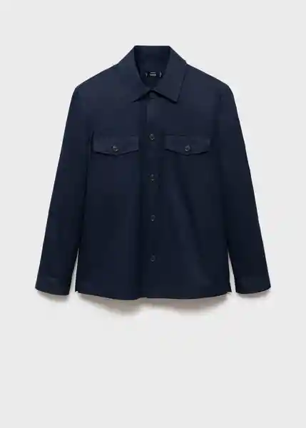 Camisa Dublino Navy Talla S Hombre Mango