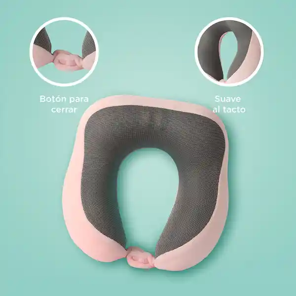 Almohada Viaje el Cuello Espuma Viscoelástica Rojo Serie Miniso