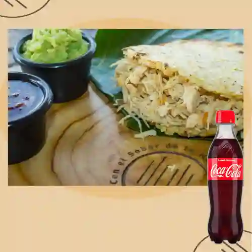 Combo Arepa Simplona Pollo +Cocacola Orig 400ml