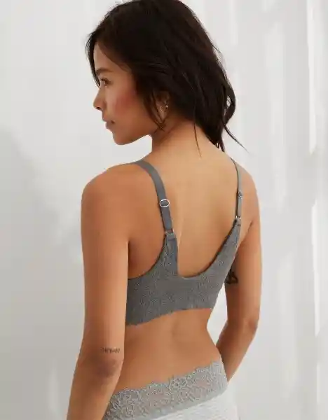 American Eagle Brasier Sunnie Blossom Gris Cáscara Talla 36D