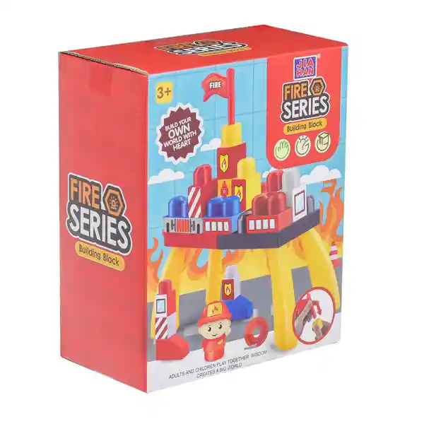 Mr. Brick Juego de Bloques Para Niños Modelo Bombero