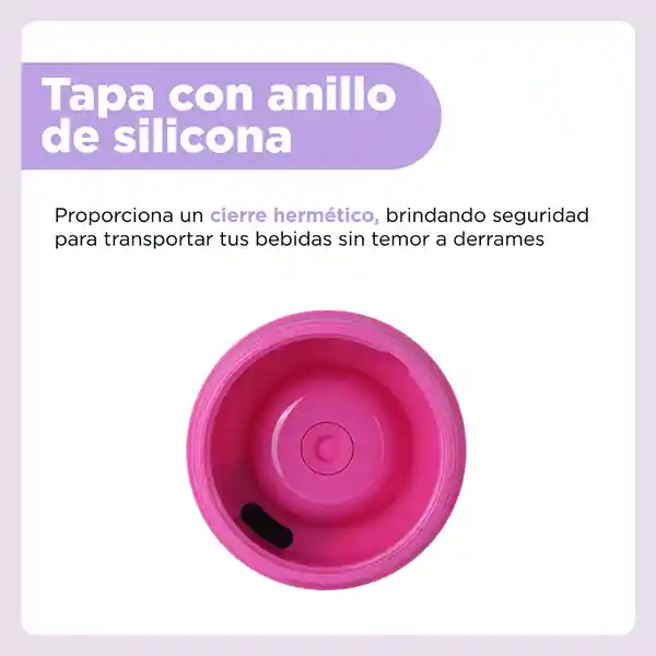 Vaso de Con Pitillo Serie Bt21 Rosa Miniso