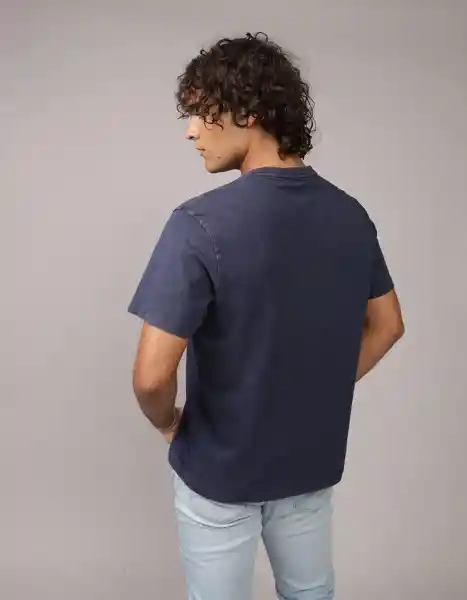 Camiseta Hombre Azul Talla Medium 4659410 American Eagle