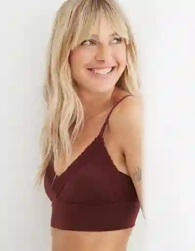 Bralette Aerie Vinotinto Talla Small American Eagle 26933178