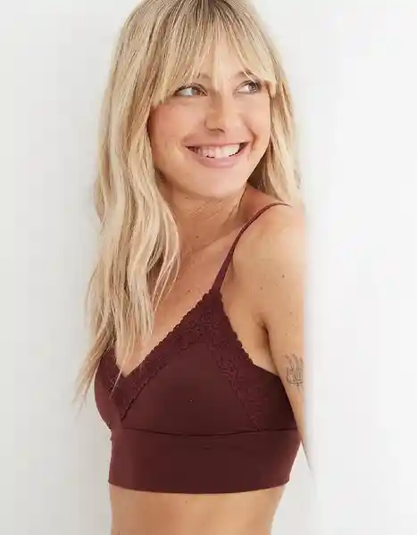 Bralette Aerie Vinotinto Talla Small American Eagle 26933178