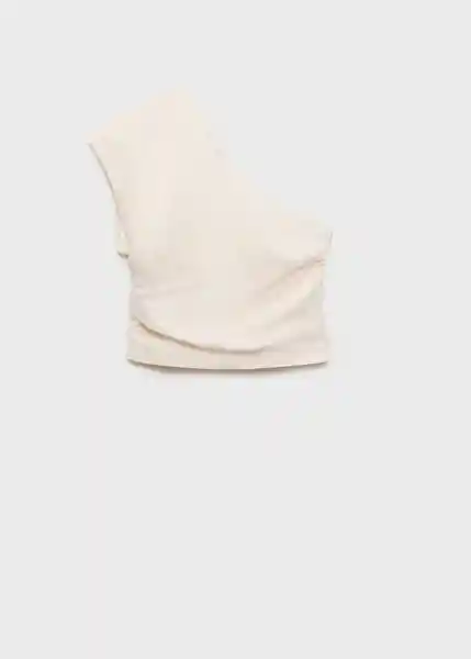 Top Bari Offwhite Talla S Mujer Mango