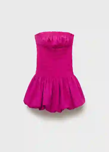 Vestido Clara Fucsia Talla S Mujer Mango