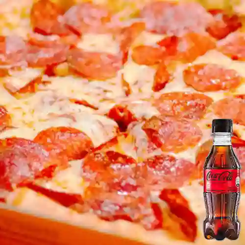 Combo Pizza de Pepperoni + Coca Cola Sin Azúcar 250ML