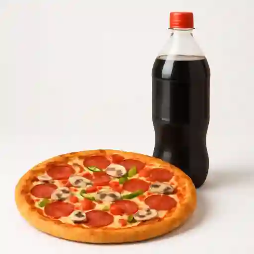 Combo Pizza Mediana y Gaseosa 1 L