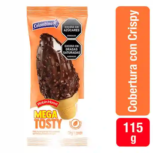 Robin Hood Cono de Helado Mega Tosty Sabor a Vainilla y Chocolate