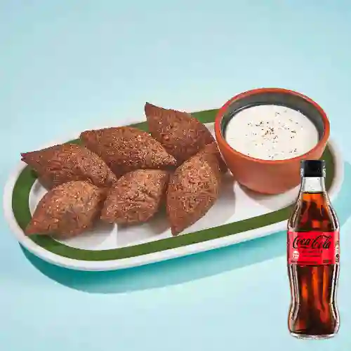 Combo Kibbeh Frito + Coca Cola Sin Azúcar 300ML